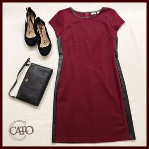 Cato Burgundy Dress